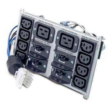 APC SYMMETRA RM 220-240V BACKPLATE KIT W/8 IEC320 C13/ 2 IEC320 C19 NS (SYPD4)