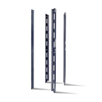 APC NetShelter SX 42U, 23'' EIA Mounting Rails for 750-mm Wide Enclosures,  Square Holes Qty 4 (AR7510)
