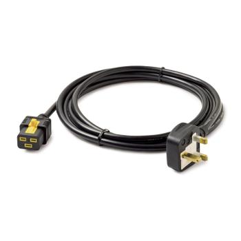 APC Power Cord, Locking C19 to BS1363A (UK), 3.0m (AP8756)