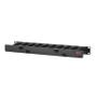 APC Horizontal Cable Manager, 1U x 4inches Deep, Single-Sided with Cover