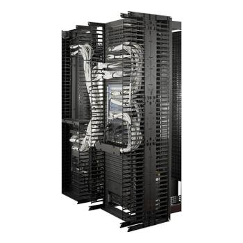 APC Valueline,  Vertical Cable Manager for 2 & 4 Post Racks, 84''H X 6''W, Single-Sided with Door (AR8715)