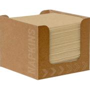DUNI Dunisoft servietter 20x20cm brun 50stk