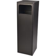 Tina Trolleys Affaldsbeholder m/indkast fra front 100L sort