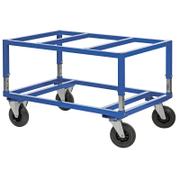 KONGAMEK pallevogn m/bremse 1200x800x655mm blå 800kg