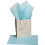 WhiteLabel Silkepapir 75x50cm 14g Ice Blue 24ark