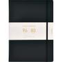 WhiteLabel Notesbog A5 ulinjeret PU sort