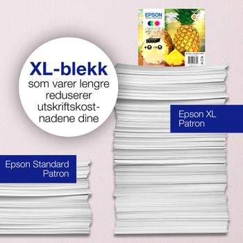 EPSON 604XL Multipack - 4-pack - XL - svart, gul, cyan, magenta - original - blister - bläckpatron - för EPL 4200, Home Cinema 3200, Stylus Photo 2200 (C13T10H64010)