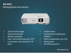 EPSON EB-W53 3LCD projektori 4000lm