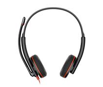POLY Blackwire 3220 Stereo USB-C Black Headset +USB-C/A Adapter (Bulk)