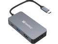 SANDBERG USB-C Dual HDMI Dock 7in1