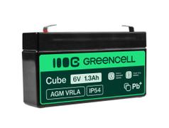 Green Cell 6V 1.3Ah VRLA Battery - Maintenance-Free for Alarms & Toys