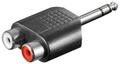 Goobay Audio adapter, 6,3 mm st. jack/2xphono hun