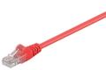 Goobay Patchkabel RJ45 CAT5e Rød UTP 0.25 m.