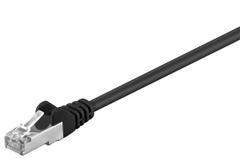 GOOBAY Patchkabel RJ45 CAT5e sort STP 1.0 m. (68655)