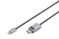 DIGITUS USB 3.2 Anschlusskabel Typ C --> DP St./St. 1m schw.
