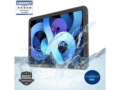 4smarts iPad 10,9" / 11" Active Pro Rugged Stark Cover (svart) Solid skal för iPad 11" (A16, 2025) och iPad 10,9" (10:e gen.), vatten- och dammtätt (IP68) (4S540447)