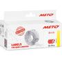 METO permanente prisetiketter 12x22mm neonrød 6rl