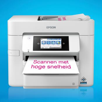 EPSON WorkForce Pro WF-C4810DTWF MFP inkjet FAX Print speed up to 25ppm mono and 12ppm color PrecisionCore 4800x2400dpi resolution (C11CJ05403)
