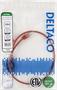 DELTACO U/UTP Cat6 AWG28 patch cable, 0,5m, red, LSZH