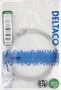 DELTACO U/UTP Cat6 AWG28 patch cable, 1,5m, grey, LSZH