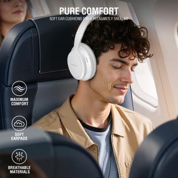 4smarts Over-ear Wireless Headphones SkyBuds Wave, white (541774)