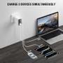4smarts Charger GaN Flex Screen AI 100W 2 USB-C+1 USB-A, white