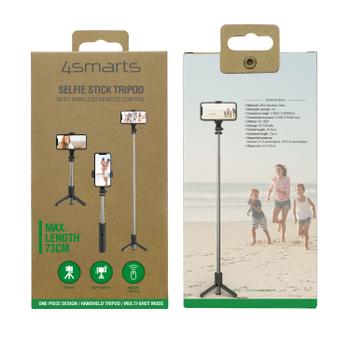 4smarts Smartphone Tripod with Wireless remote control, black (541636)