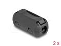 DELOCK Ferrit Core / Ferrit Ring for round cable 5 mm 2pcs black