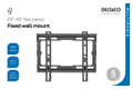 DELTACO Wall mount, fixed, 23-43", 45 kg