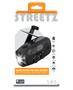 STREETZ S80 Crank Radio, solar panel, black