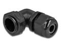 DELOCK Cable Gland 90° angled PG13.5 black