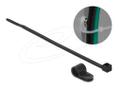 DELOCK Mounting Clamp 7.9 mm with Cable Tie L 250 x W 3.6 mm black