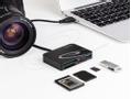 DELOCK Card Reader for XQD / SD / Micro SD + USB Type-A port