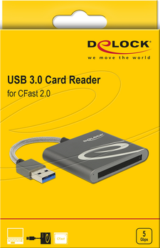 DELOCK USB 3.0 Card Reader f. CFast 2.0 - memory cards (91525)
