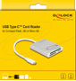 DELOCK Card Reader USB Type-C™ for CF, SD or Micro SD memory cards