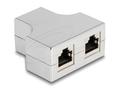 DELOCK RJ45 Splitter 1 x RJ45 jack to 2 x RJ45 jack Cat.5e S