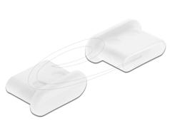 DELOCK Dust Cover for USB Type-C female without grip 10 pieces white