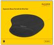 DELOCK Ergonomic Mouse pad Gel Wrist Rest black 230 x 202 x 24 mm