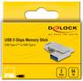 DELOCK USB 3.2 Gen 1 USB-Câ„¢ + Type-A Memory Stick 64 GB - Metal Housing
