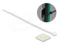 DELOCK Cable Tie Mount 25 x 25 mm with Cable Tie L 150 x W 3.6 mm white