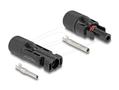 DELOCK Solar connectors DL4 male/female black set
