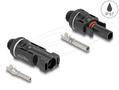DELOCK DL4 Solar Connectors for crimping, male and female, blk 2pcs