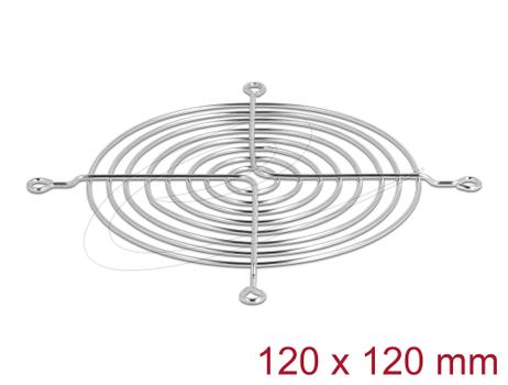 DELOCK Fan Grill 120 x 120 mm silver (67308)