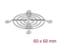 DELOCK Fan Grill 60 x 60 mm silver