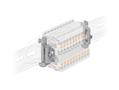 DELOCK DIN Rail End Clamp Stainless Steel screwable 4 pieces