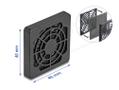 DELOCK Fan Grill with Dust Filter 40 x 40 mm black