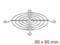 DELOCK Fan Grill 80 x 80 mm silver