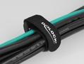 DELOCK Hook-and-loop cable tie with loop L 280 x W 38 mm black 3 pieces