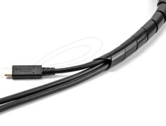 DELOCK Spiral Hose flexible 2 m x 10 mm black