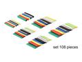DELOCK Heat shrink tube set 108 pieces assorted colours